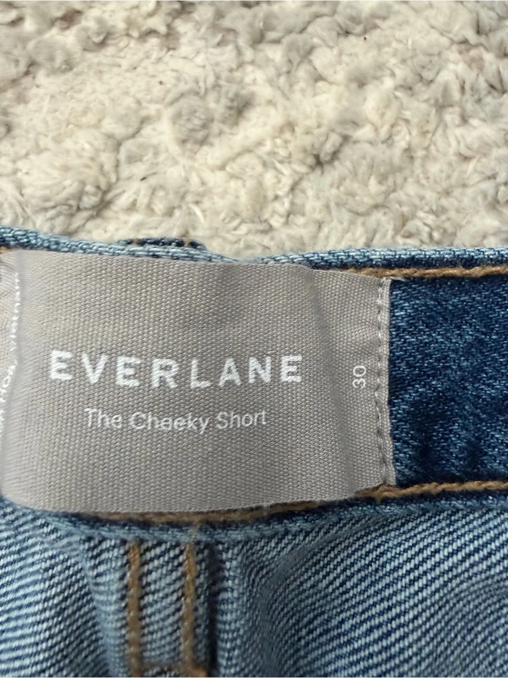 Everlane The Cheeky Short Denim Shorts